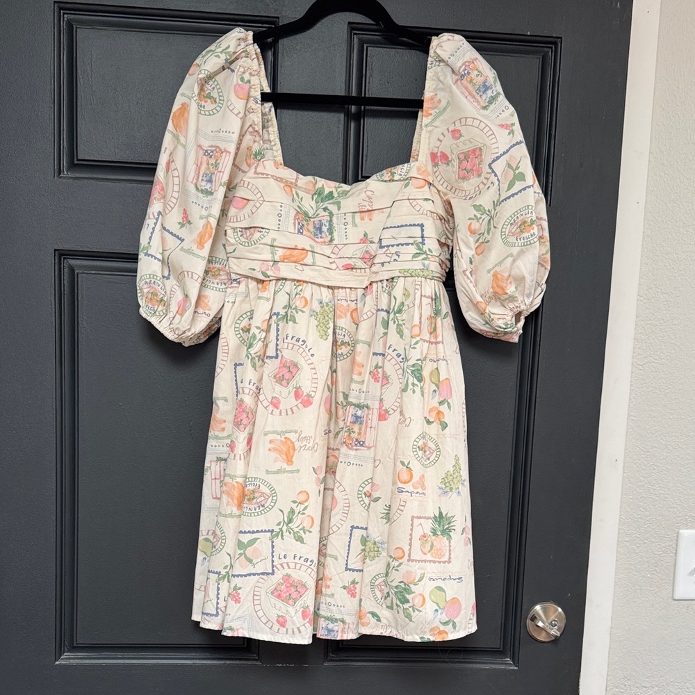Abercrombie & Fitch Emerson Poplin Mini Dress with puff sleeves, NWT